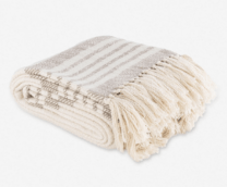 striped throw blanket