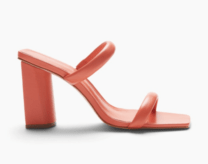 coral colored sandal
