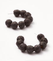 black earrings