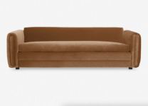 burnt orange couch