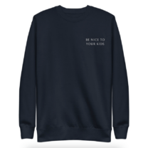 navy sweatshirt