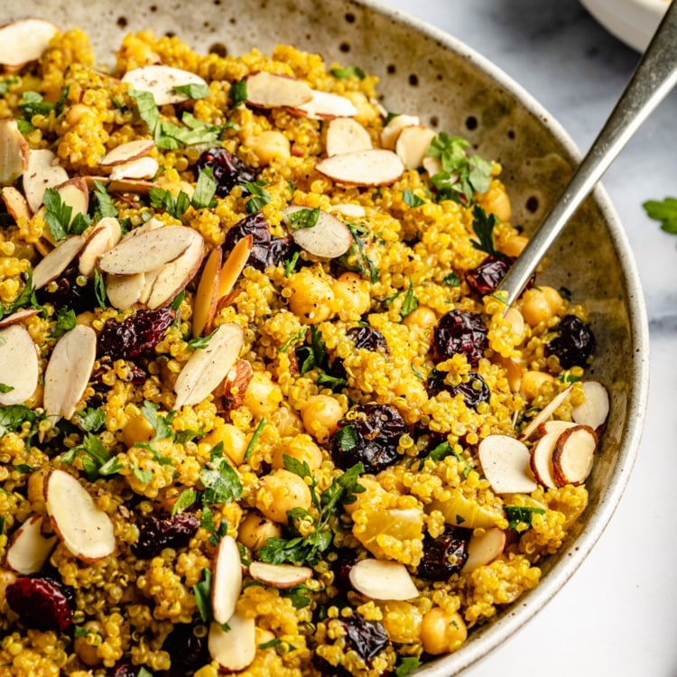 One Pot Moroccan-Inspired Chickpea Quinoa Salad