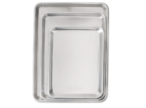 3 silver baking sheets