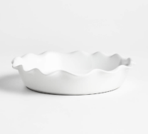 white pie dish