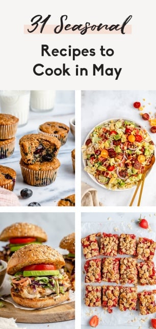 collage of recipes to cook in may