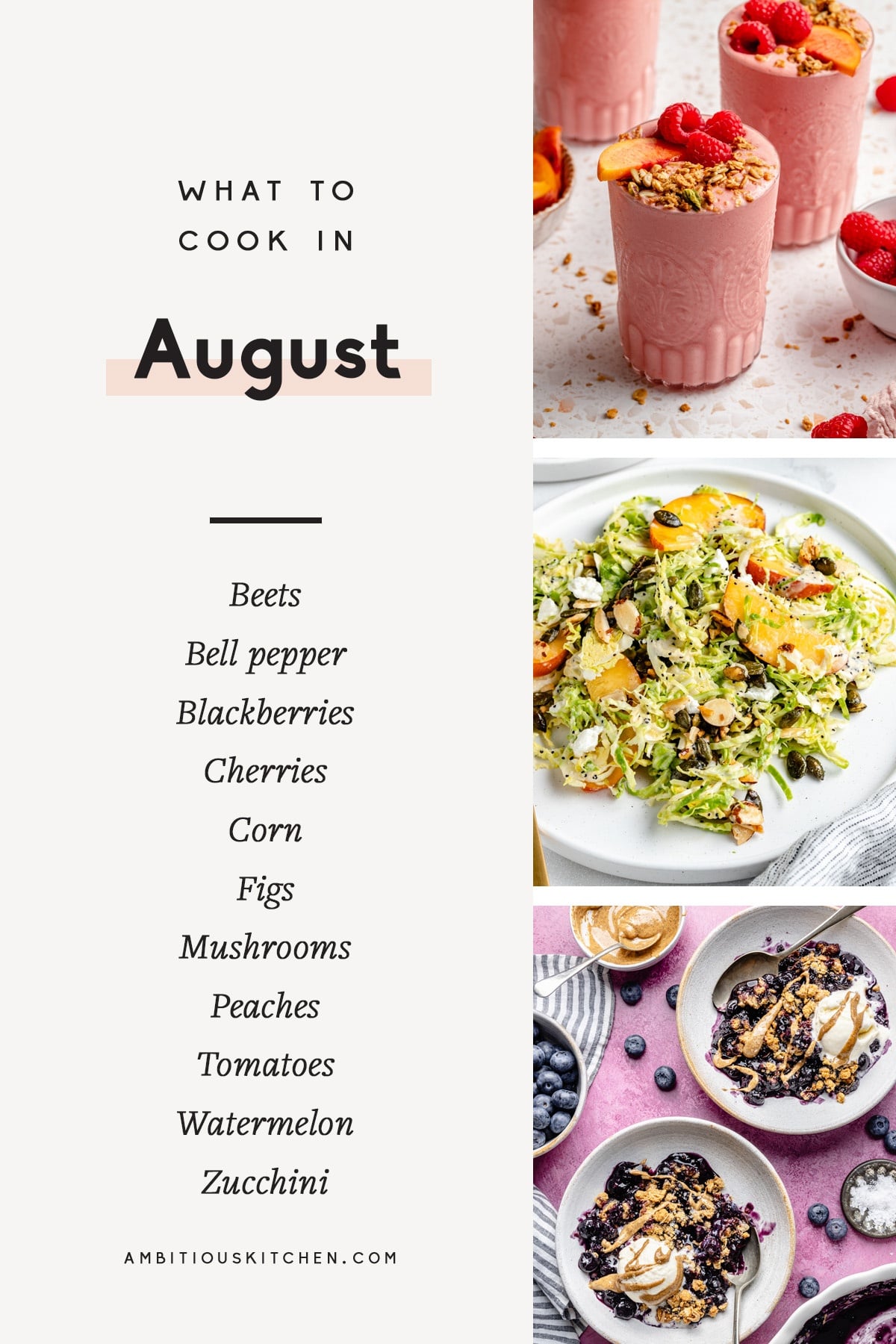 31 Seasonal Recipes to Cook in August
