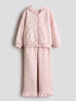 pink kid's sweatsuit