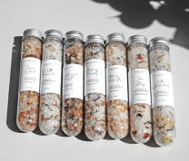 tubes of bath salts