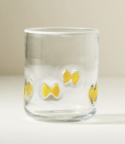 pasta shapes on a glass