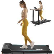woman on a walking pad