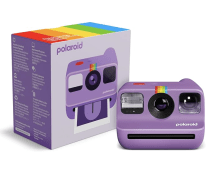 purple polaroid camera