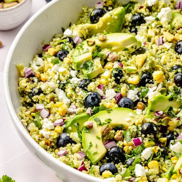Avocado Blueberry Quinoa Salad
